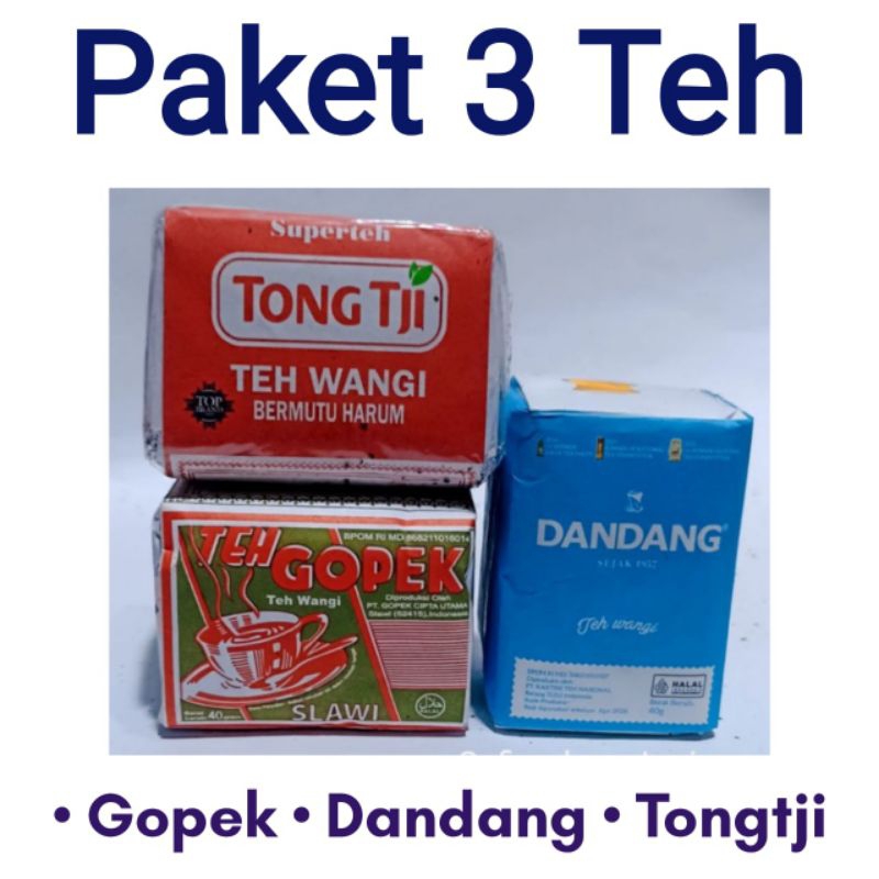 

Paket racikan 3 teh solo gopek dandang tongtji