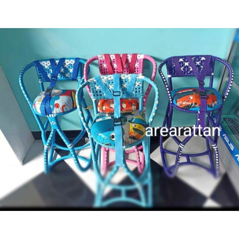 jok dudukan anak di motor/kursi rotan anak motor matic jok dudukan anak di motor