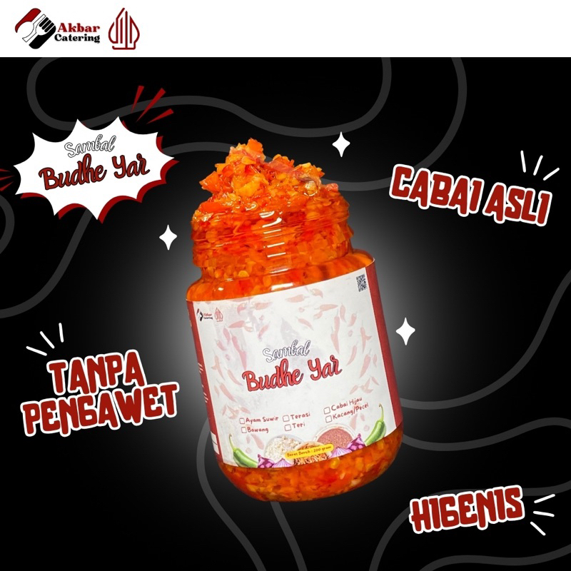 

Sambal Budhe Yar 200 gr Bawang Terasi Teri Hijau Cumi Mercon Tongkol Ndower