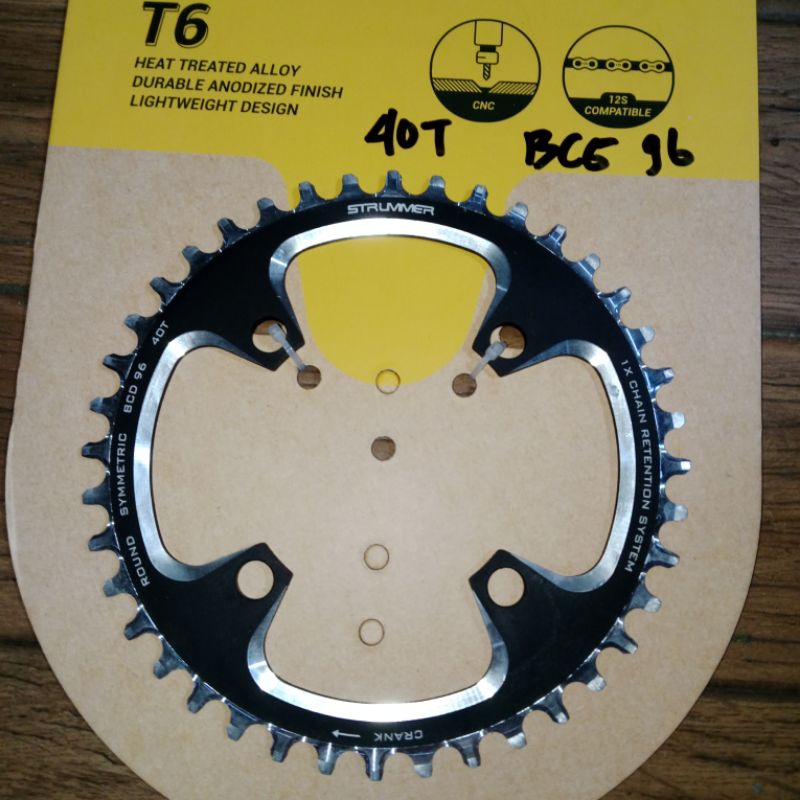 Chainring Strummer BCD 96 40 T Round Symmetric