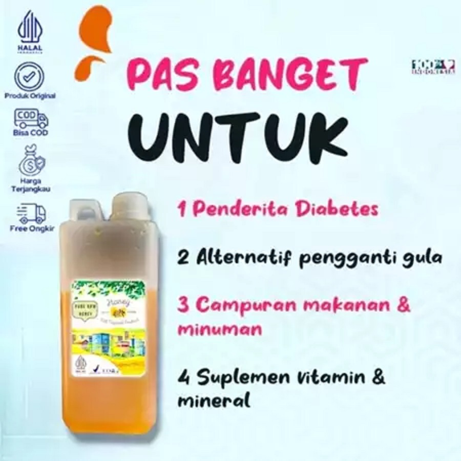 

PS - Madu Murni Asli 1kg Nektar Multiflora 100% Alami Pure Natural Raw Honey