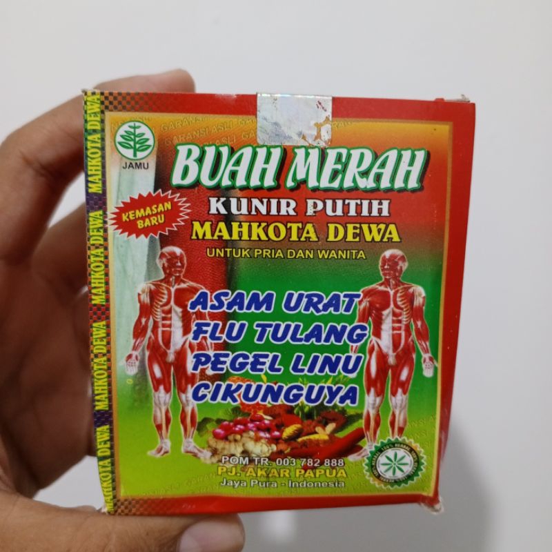 

promo buah merah kunir putih plus mahkota dewa isi 15 sachet