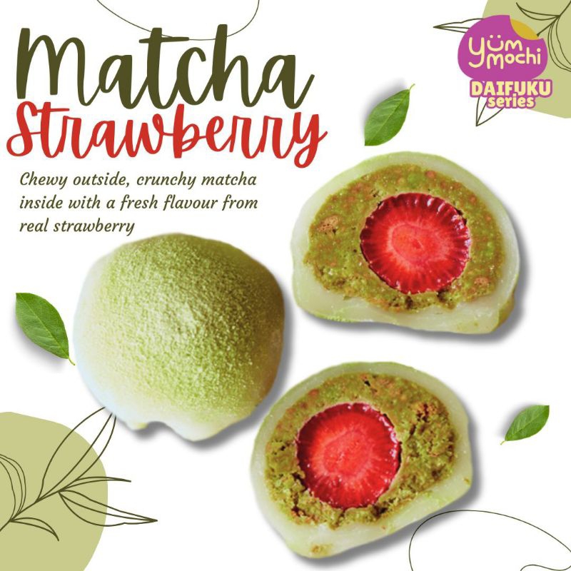 

Yummochi Daifuku Matcha Strawberry
