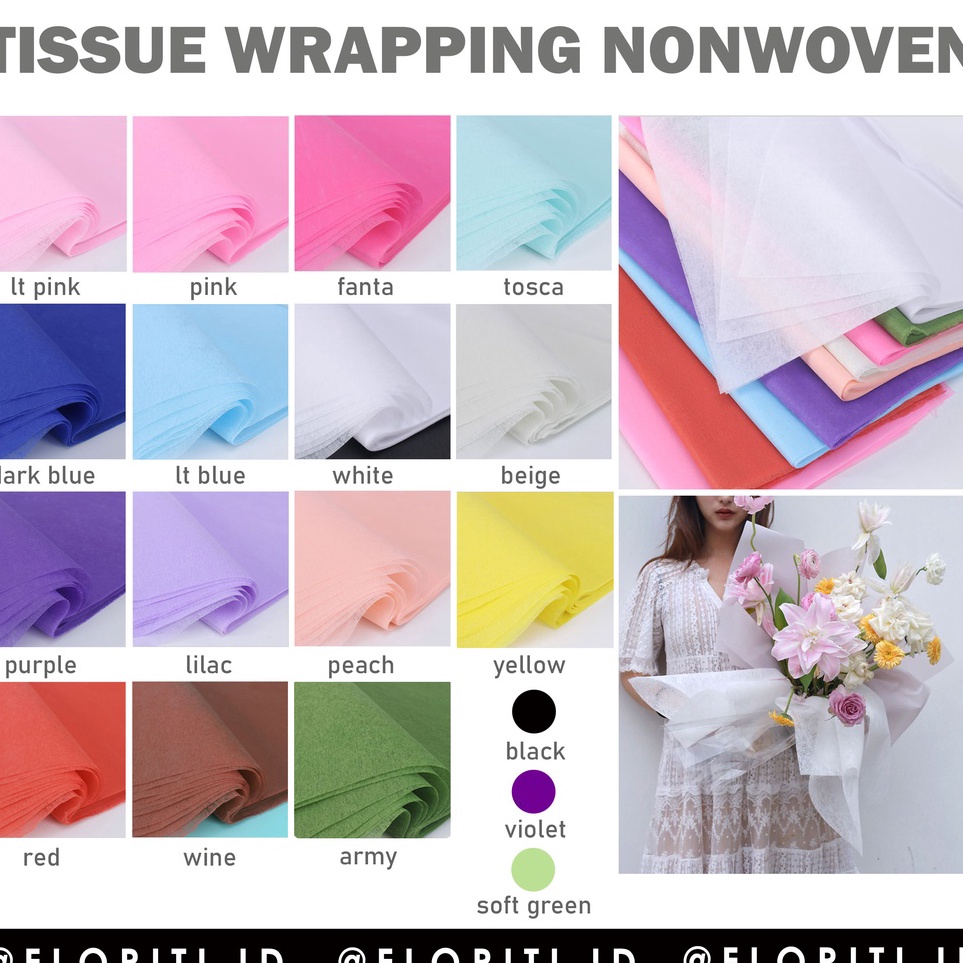 

Super Unik 38 lembar Kertas Tissue Buket Flower Wrapping Paper