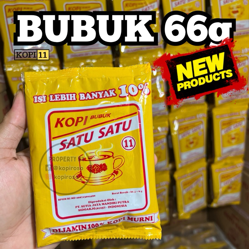 

1 Bungkus Kopi Bubuk Renteng 66g Kopi 11 Kopi Bubuk Renteng Satu Satu 100% Kopi Murni Kopi Satu Satu Kopi Satusatu Kopi Satu-Satu