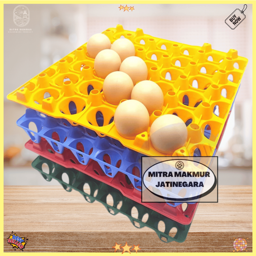 Tempat Telur Keranjang Telur Rak Telur Plastik Tray 30 butir Rak Telor Plastik Egg Tray Krat Telur