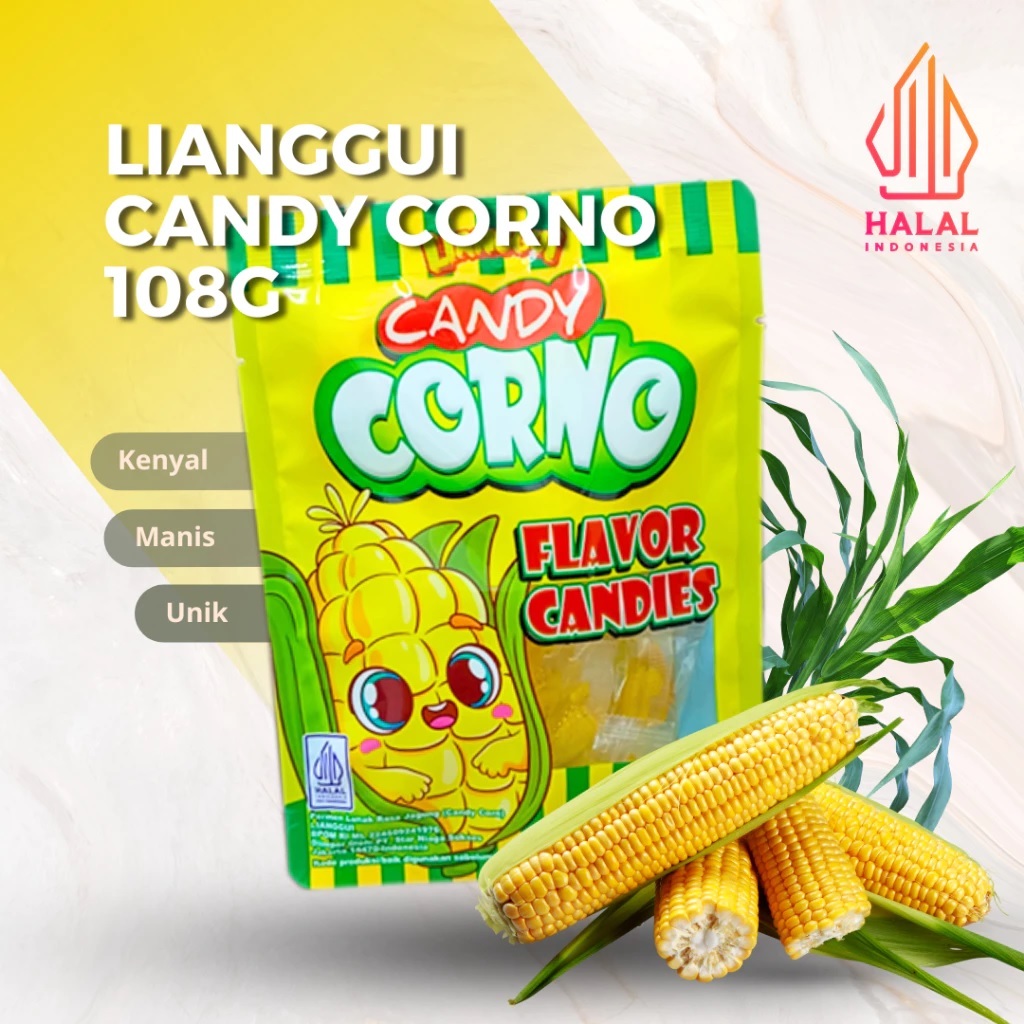 

LIANGGUI CANDY CORNO PERMEN LUNAK RASA JAGUNG 108 GRAM