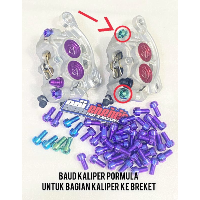 baut titanium kaliper 81 formula swits kaliper ke breket gr5vietnam(1biji)