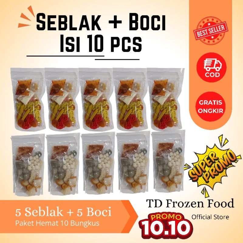 

Paket Hemat 5 Seblak + 5 Baso Aci