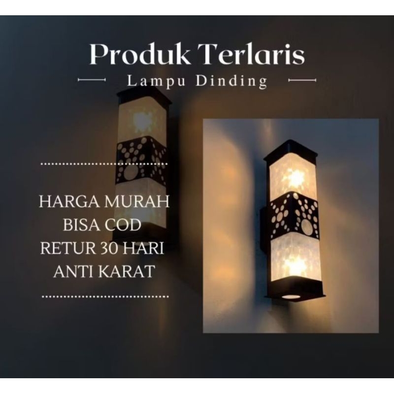 lampu hias dinding outdoor waterproof ukir minimalis lampu pilar lapu teras rumah estetik modern