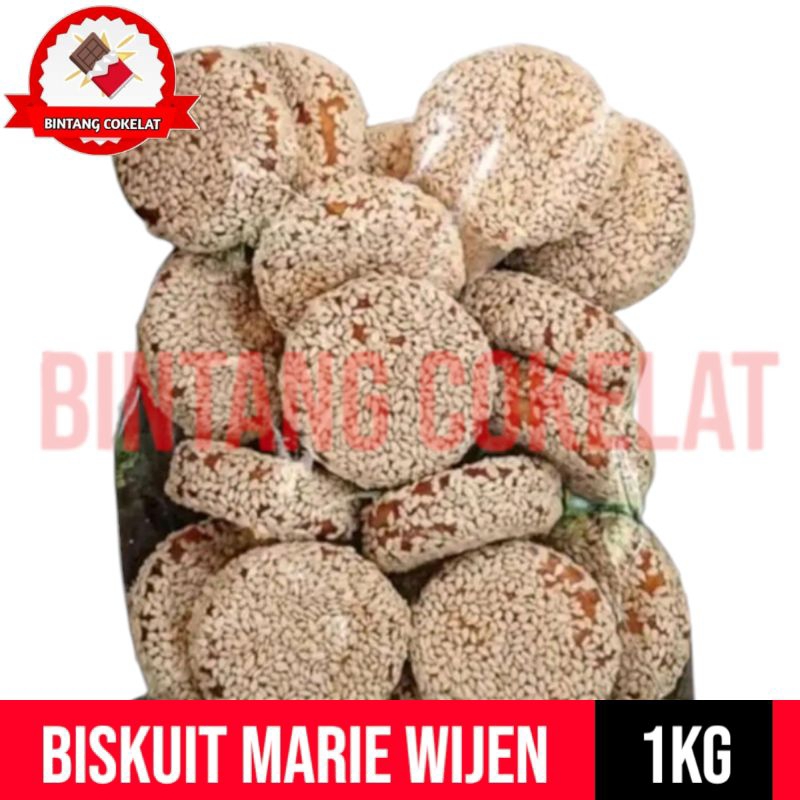 

1kg Biskuit marie wijen manis makanan ringan/cemilan/snack