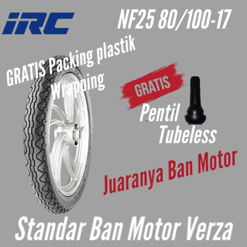 Ban Depan Verza IRC NF25 80 100 Ring17 Tubeles