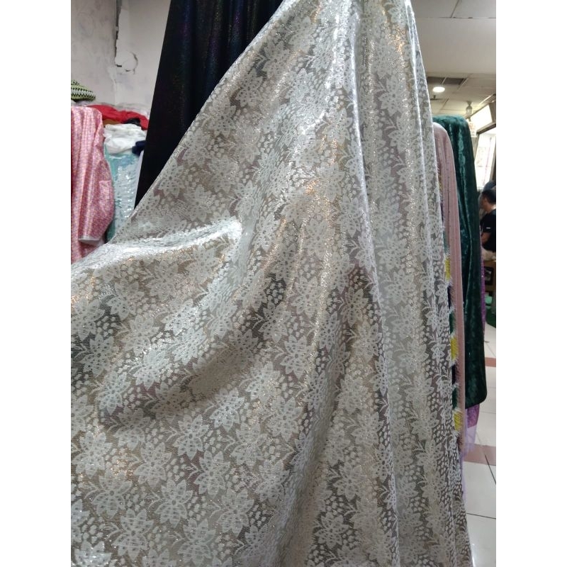 KAIN LAME SILVER GARMENT