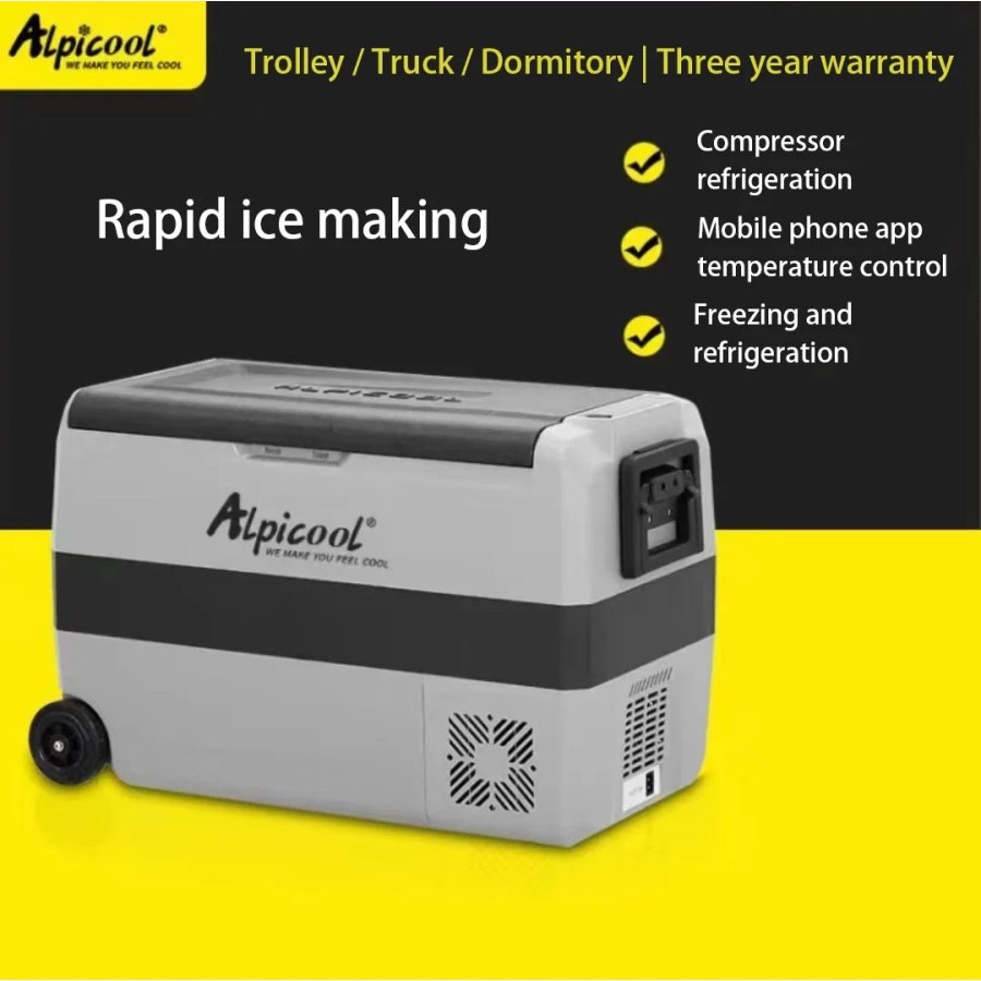 Kulkas Portable 50L Liter Mobil Cooler Fridge Freezer Pendingin Car T50