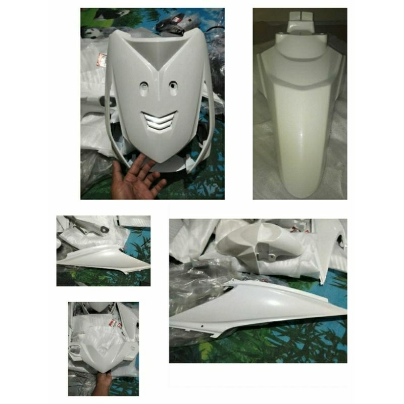 Cover Body halus Full Set putih Beat Karbu Ori AHM