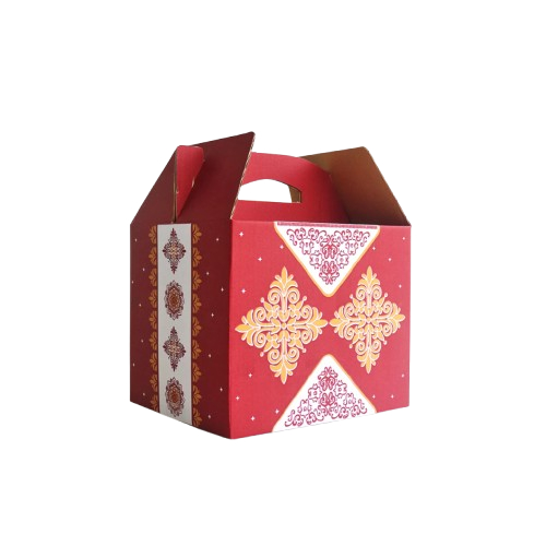 

Dus Tenteng Batik Packaging Sembako Kardus Besar Snack Hampers Gable Box Ukuran 30x25x24cm