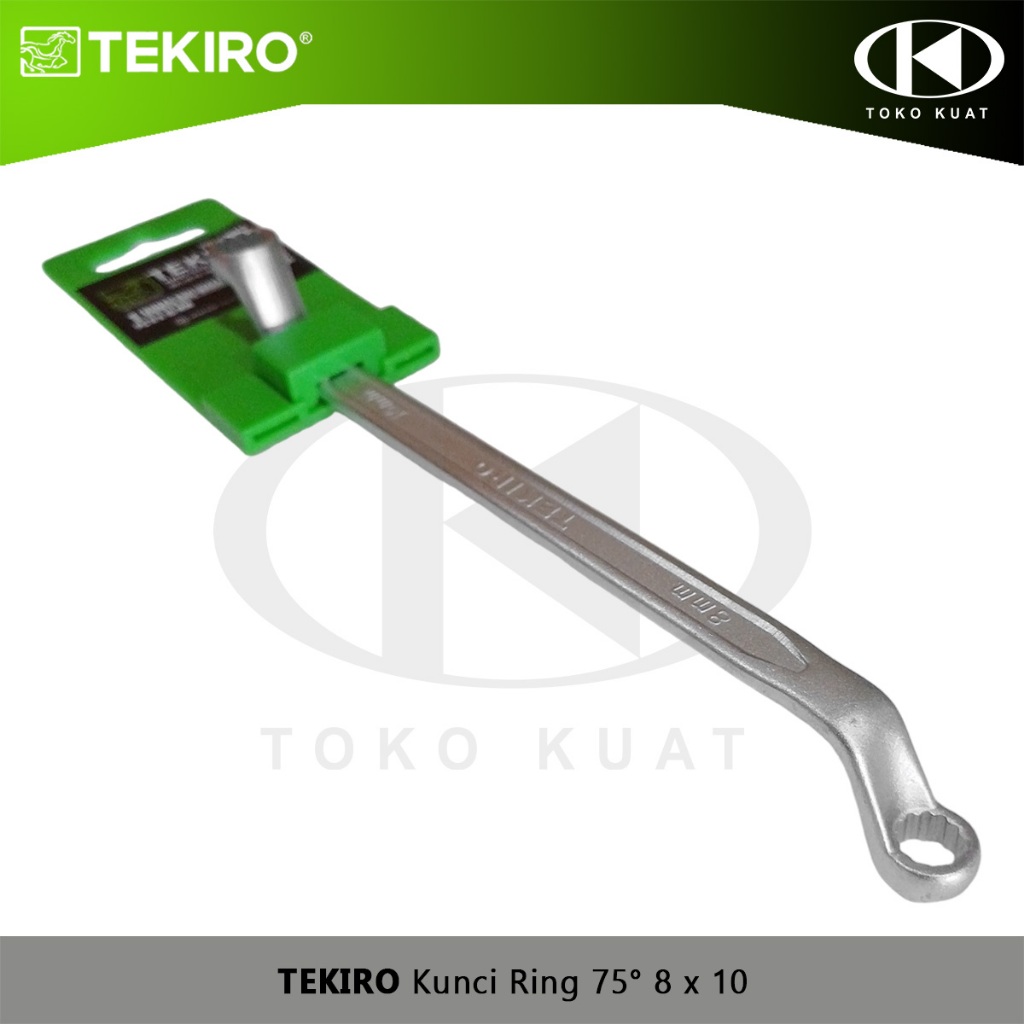 Kunci Ring 8 x 10 TEKIRO 75 Degree Double Box End Wrench 8mm x 10mm WR-BE0138
