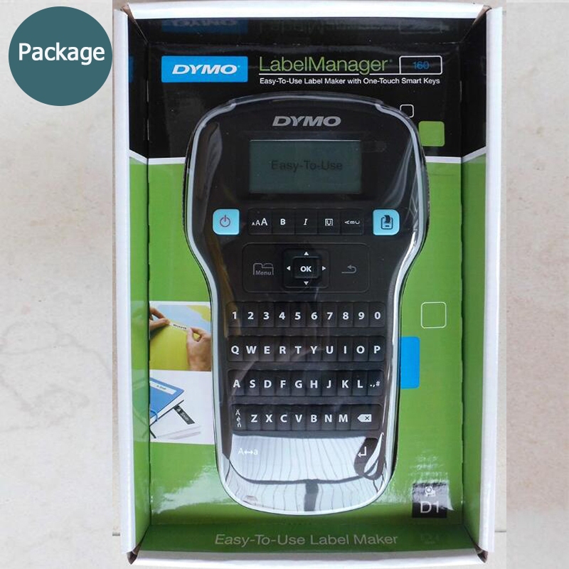 

DYMO LM 160 Protable label maker print 6mm/9mm/12mm Cable stickers label printer For D1 label tapes 45022 45013 45010
