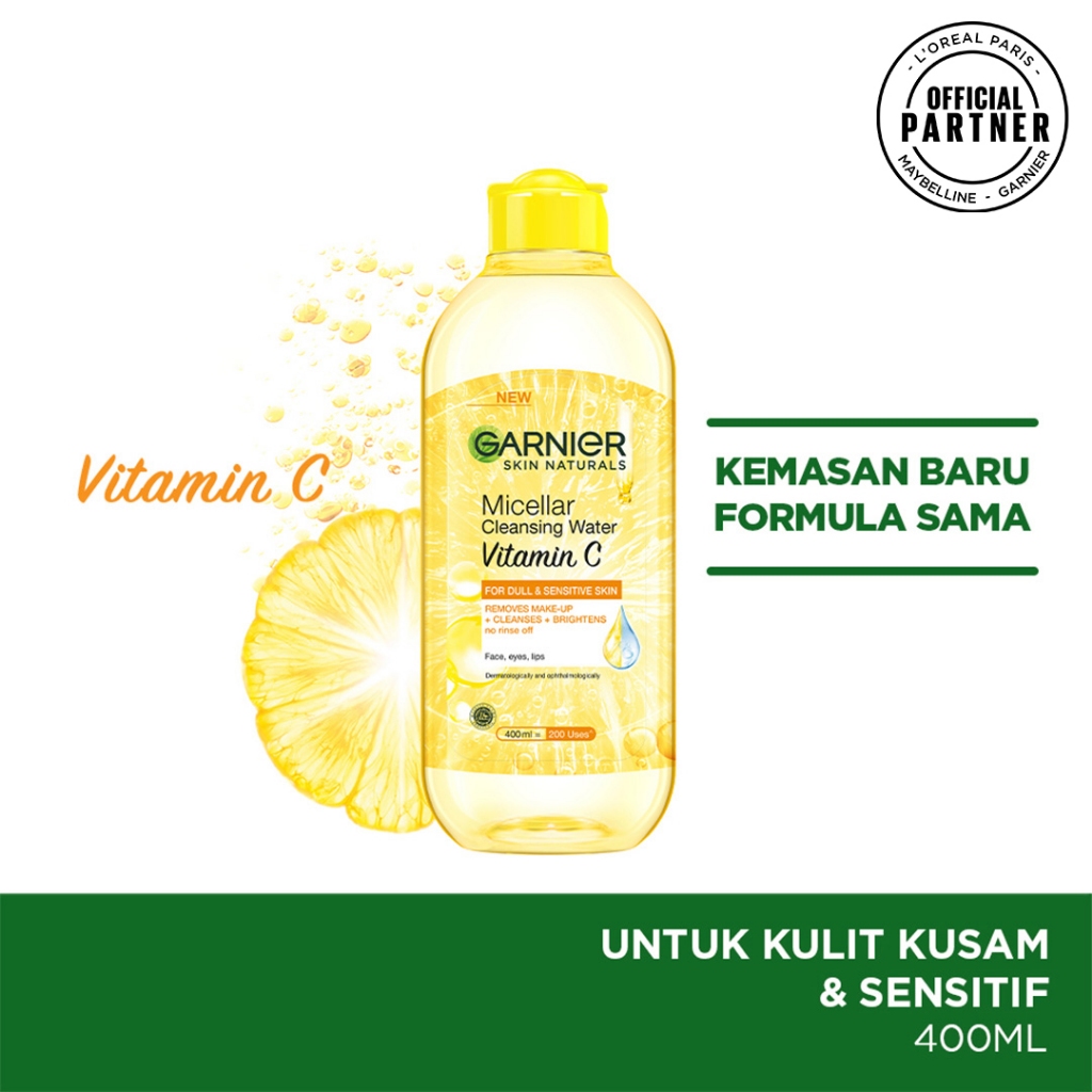 CM | GARNIER Micellar Cleansing Water 400ml | Pengapus Make Up Remover