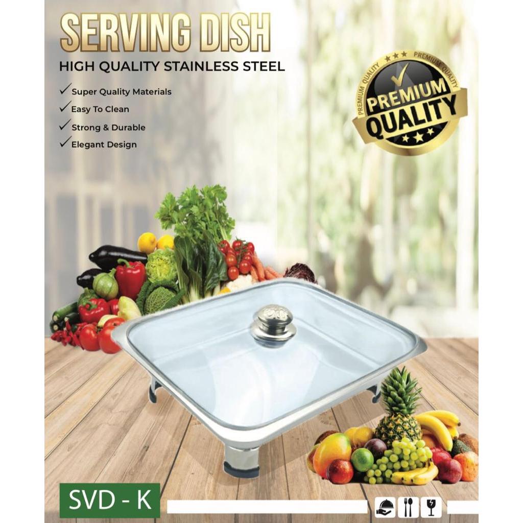 SERVING DISH PRASMANAN SET KACA PERSEGI PANJANG