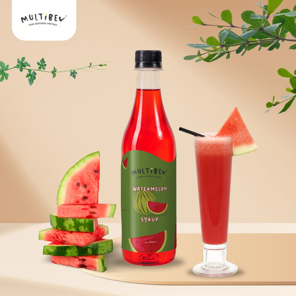 

MultiBev - Syrup Watermelon Bottle 500ml - Sirup Minuman Rasa Semangka