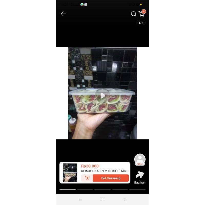 

kebab Frozen sedang isi 6
