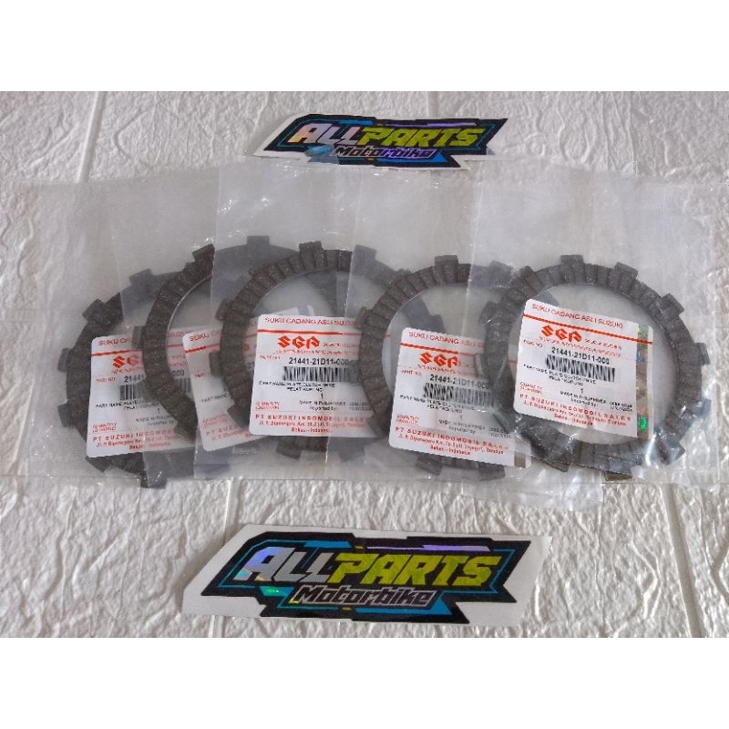KAMPAS KOPLING ISI 5PCS SATRIA 2TAK LUMBA/HIU 21441-21D11 ORIGINAL
