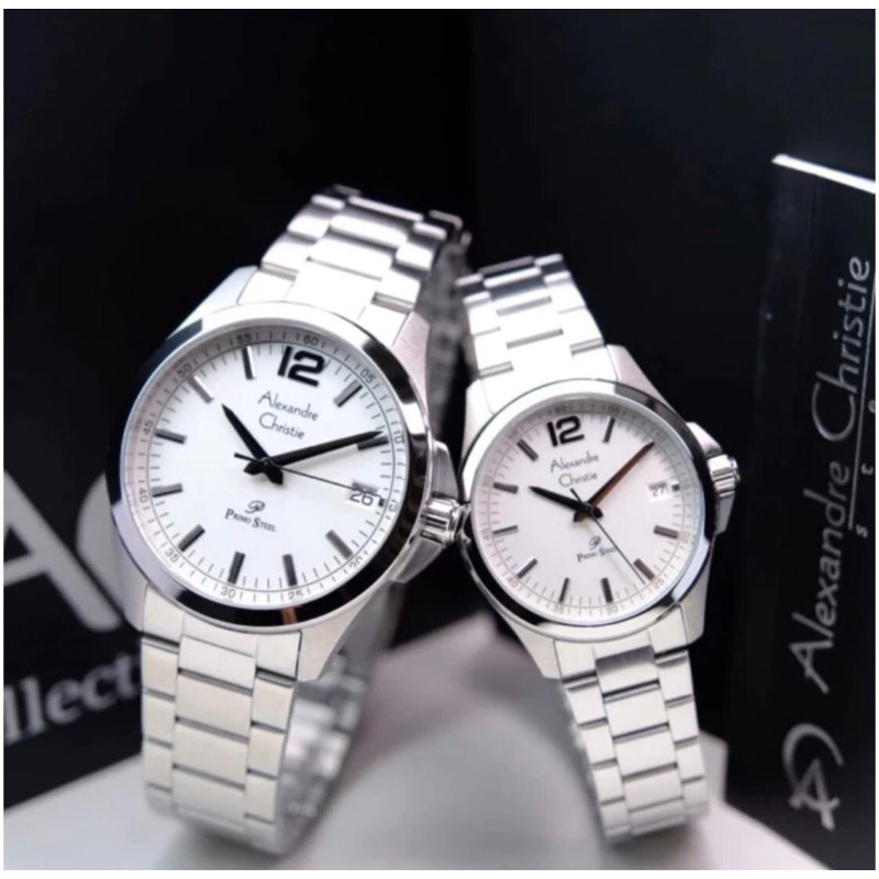 JAM TANGAN COUPLE ALEXANDRE CHRISTIE 1031MD - 1031LD / AC 1031 PRIMO STEEL [ORIGINAL]