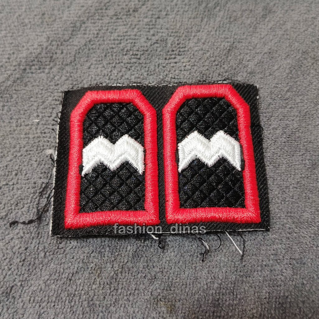 BORDIR TIMBUL 3D Pangkat AIPDA Lis Merah