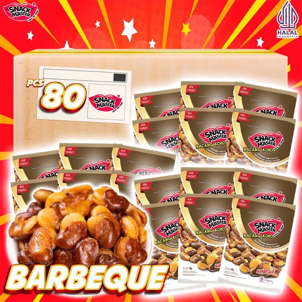 

PAKET RESELLER HEMAT | Kacang Koro Kulit 20g isi 80 pcs HALAL BUSINESS PACKAGE Snack Camilan Food