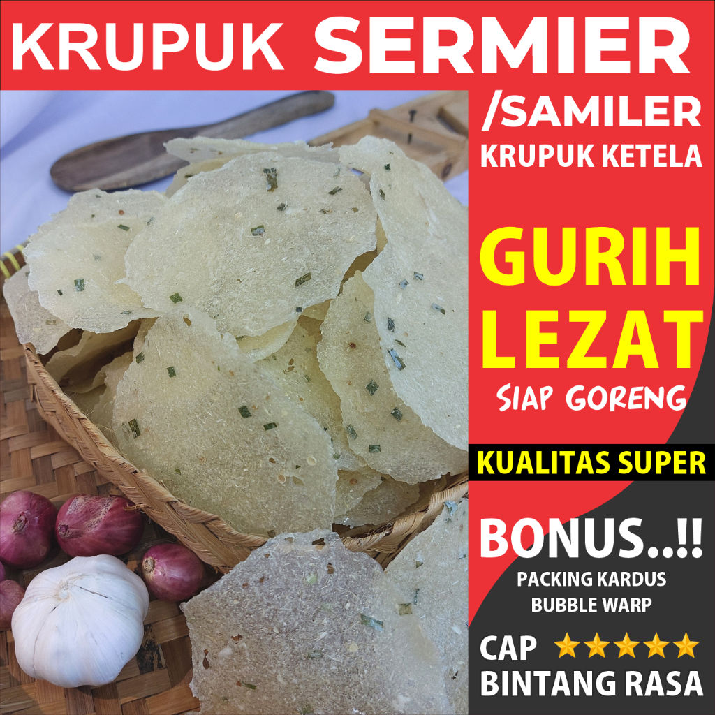 

KERUPUK SAMILER / KERUPUK SERMIER / KERUPUK SINGKONG / KERUPUK JELEPAK / KECIMPRING / OPAK TERMURAH