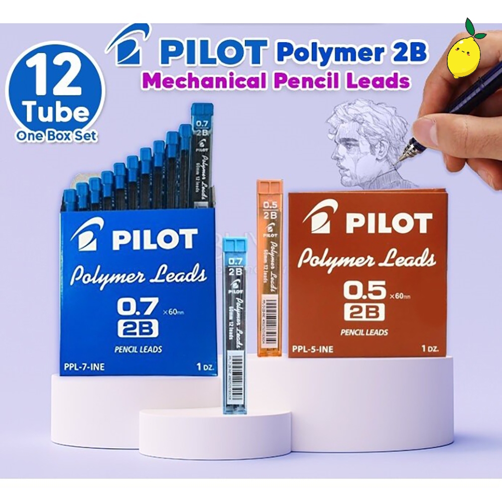 

Isi Pensil Mekanik Pilot Polymer Leads PPL 0.5 0.7 2B HB