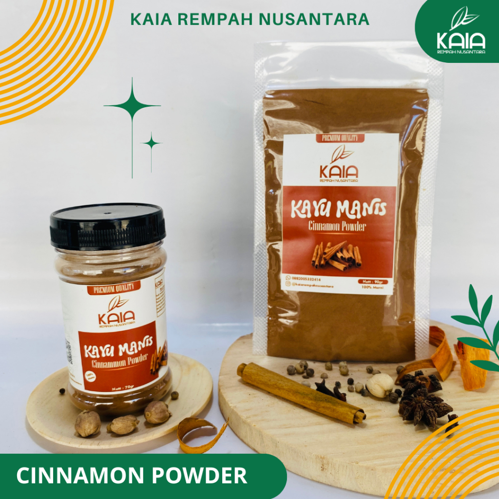 

KAIA Kayu Manis - Rempah bumbu dapur bubuk premium