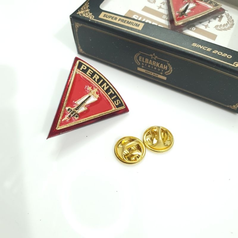 PIN PERINTIS POLRI ATRIBUT BREVET POLISI SUPER PREMIUM PIN SAKU LOGO PERINTIS