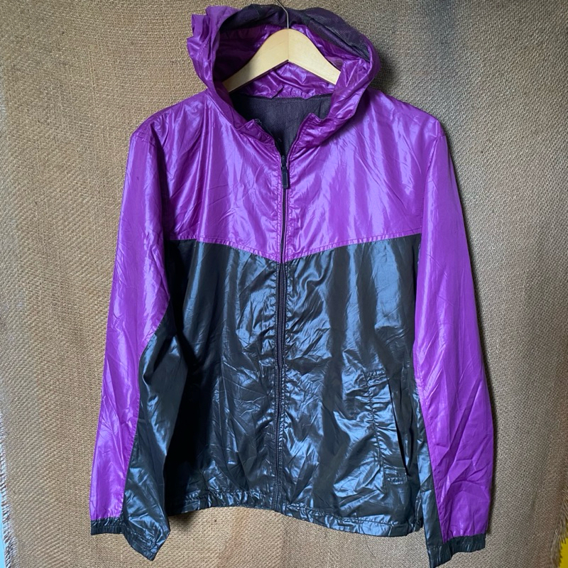 Uniqlo Colorblock Brown Purple Jacket