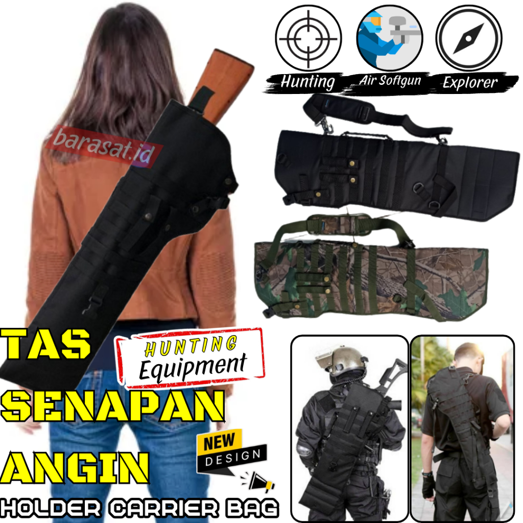 Kantong PCP Multipump Sarung Tas Sanapan Airsotgan Jahitan rapi Kuat Bahan tebal tali bahu empuk Rin