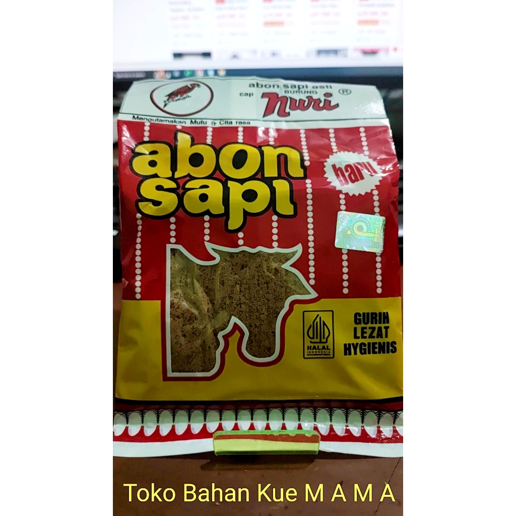 

Abon Sapi Asli dari Merek Burung Nuri Netto 90 Gram