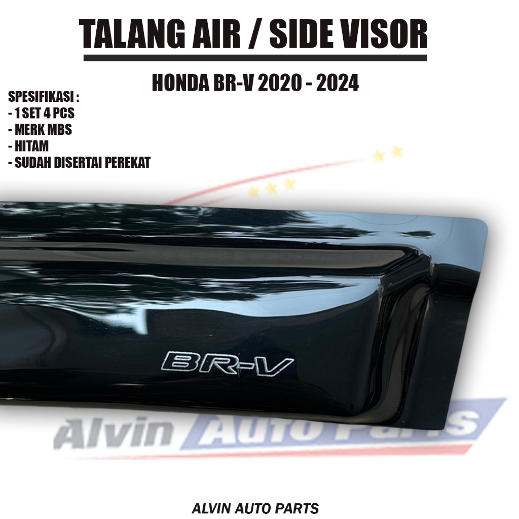 TALANG AIR BRV 2022 - 2024 / SIDE VISOR HONDA BRV / ACCESSORIES BRV 2020 - 2024