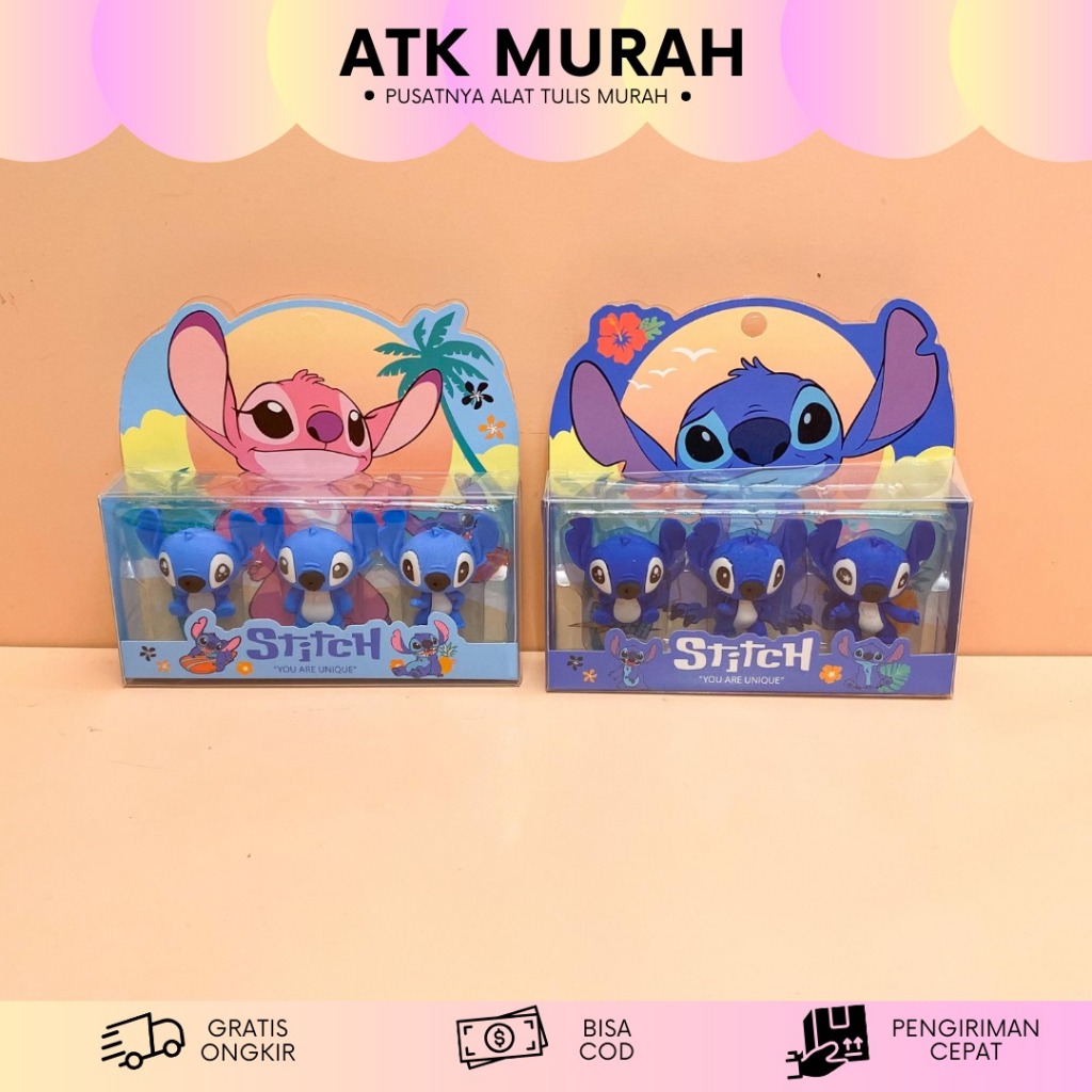 

Penghapus miniatur bentuk Stitch 1 SET ISI 3 PCS ER-1537 / Mainan penghapus bentuk stitch kapibara lucu / Penghapus lucu anak sekolah / hampers lucu kado unik stitch