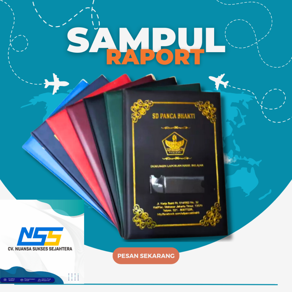 SAMPUL MAP RAPORT  CUSTOM / SAMPUL MAP RAPORT BAHAN EMBOS / SAMPUL MAP RAPORT CUSTOM