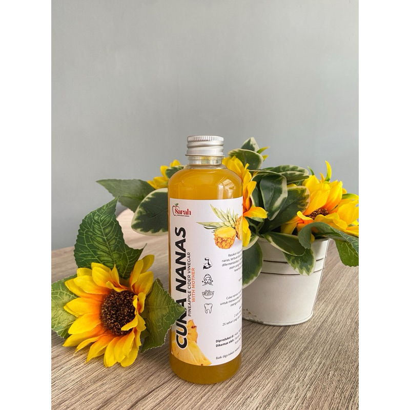 

SARAH - Cuka Nanas Organik Original - With Mother - Pineapple Cider Vinegar - 250 ml