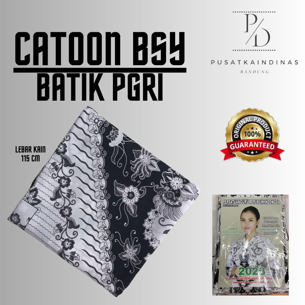 GROSIR METERAN BATIK- PGRI GUNUNG JATI POTONGAN BSY DAN SEMI SUTRA- BATIK PGRI RESMI - BATIK DINAS P