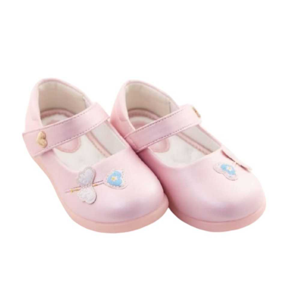 Sepatu Pesta Anak Perempuan Dans Sepatu Gereja PINK 28-31/Sepatu Pantofel Wanita Dans