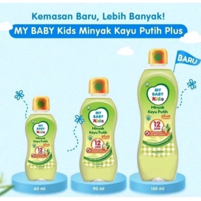 My Baby Minyak Kayu Putih Plus 90 & 150ml - Minyak Kayu Putih Plus My Baby