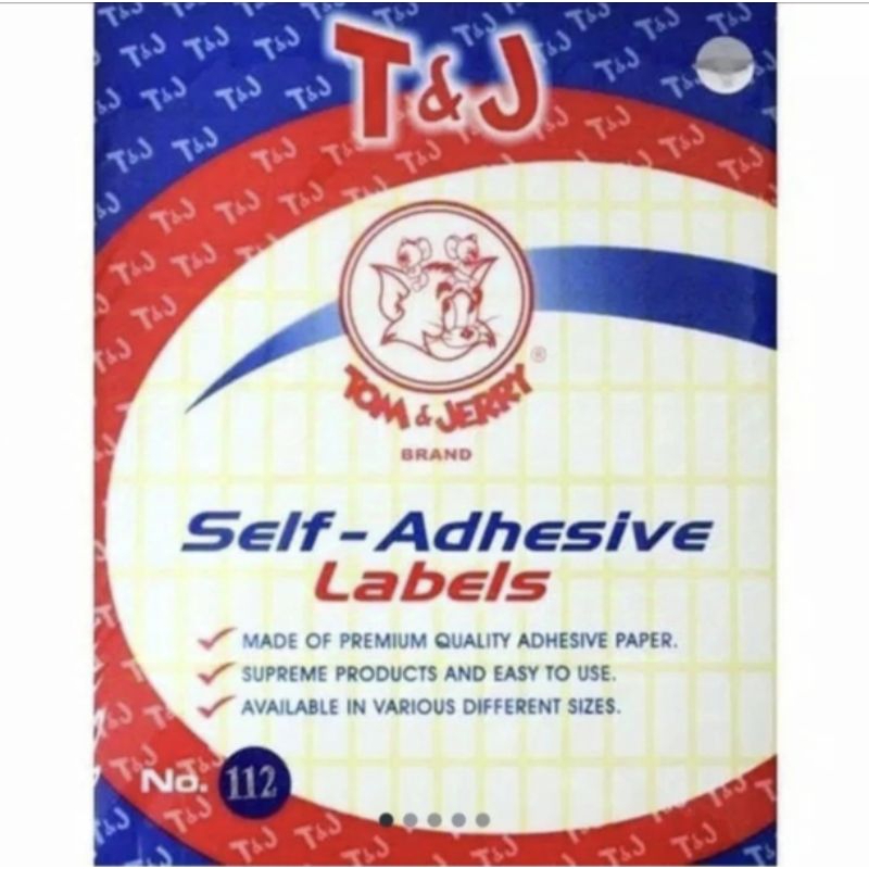 

Label Tom& Jerry putih no108-121 (1pad/5lembar)