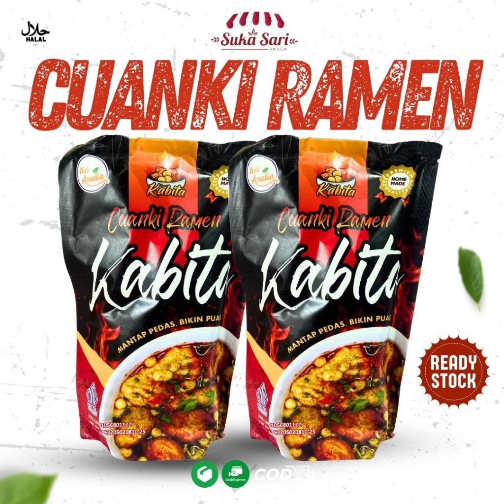 

100% ORIGINAL Rumah KABITA Cuanki Ramen / Cuanki kemasan | Cuanki Instan | Snack Cemilan Oleh-Oleh Bandung | Sukasari Snack