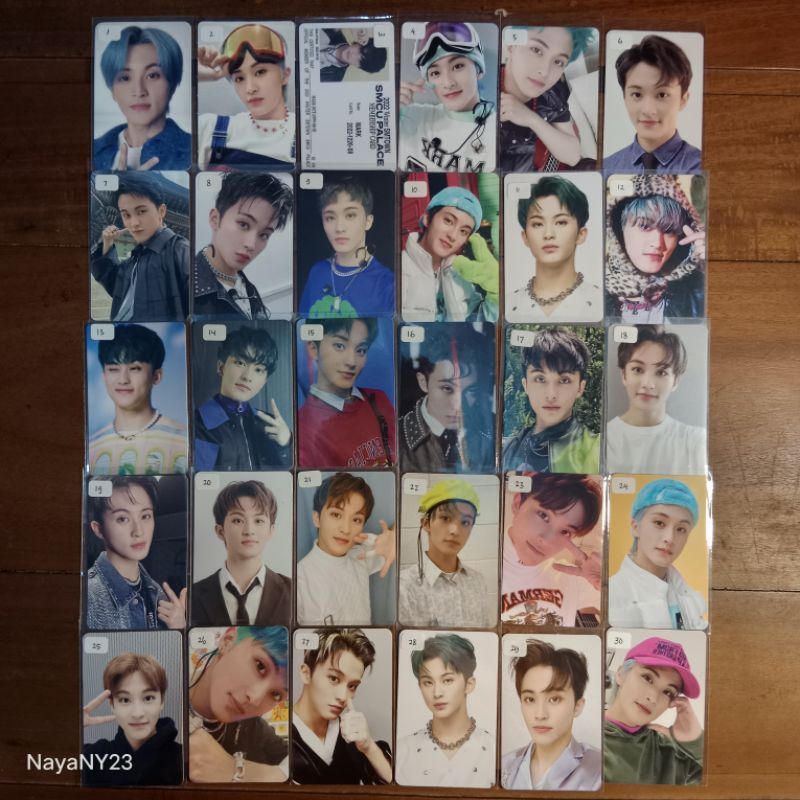 Photocard MARK NCT Official (Neozone T Selca tc candy beatbox cerry boom acekit dad pizza sg22 digip