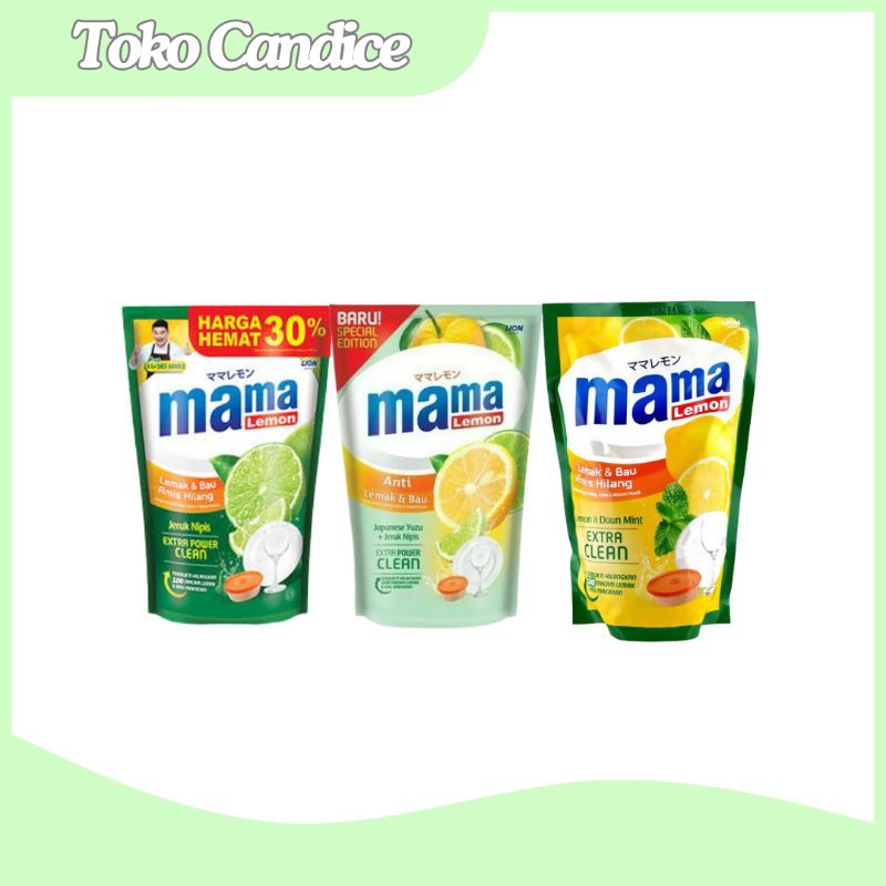 Mama Lemon 680ml Varian Jeruk Nipis/Lemon Daun Mint/Yuzu Jeruk Nipis (1 Pcs)