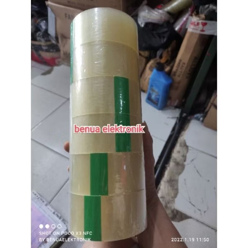 

Obral lakban bening 45mm x 90 yard
