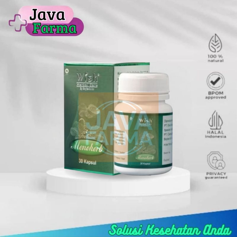 Menoherb Kapsul Dr Boyke Obat Herbal Kesehatan Wanita Atasi Menopause Meno Herb Ampuh